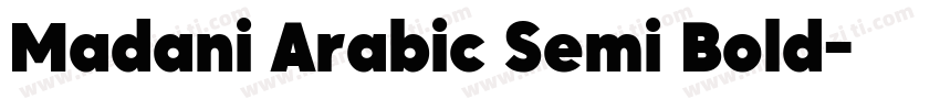 Madani Arabic Semi Bold字体转换